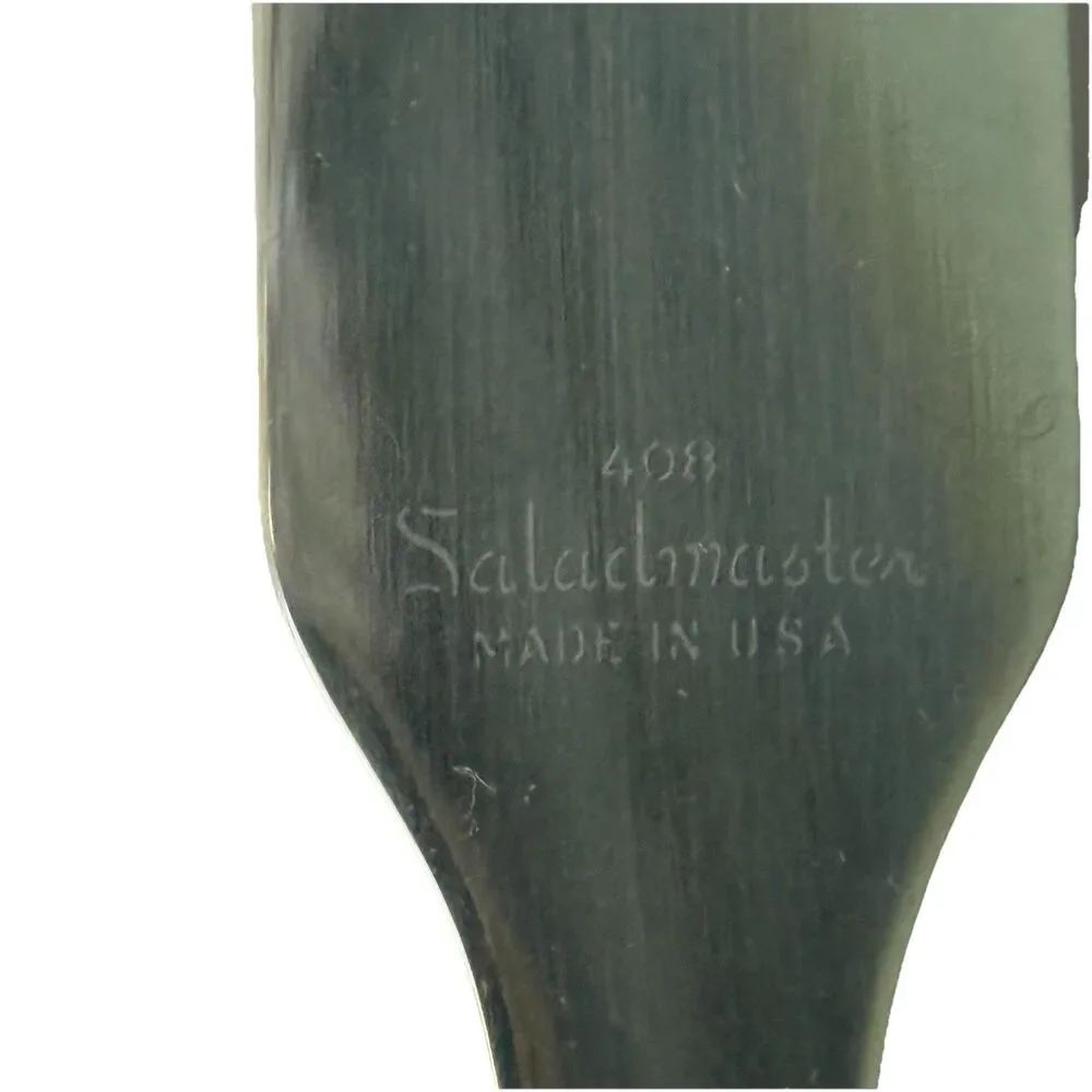 Saladmaster MCM Knife Set #405 Chef Knife & #408 Spatula Stainless Steel USA Vtg